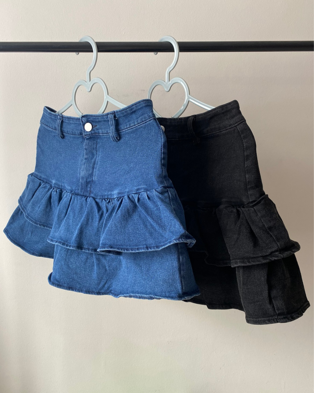 Falda denim vuelos
