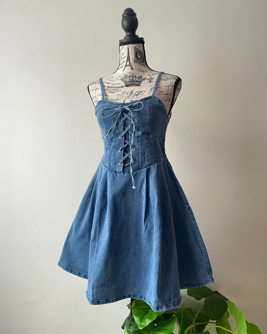 Vestido corse denim