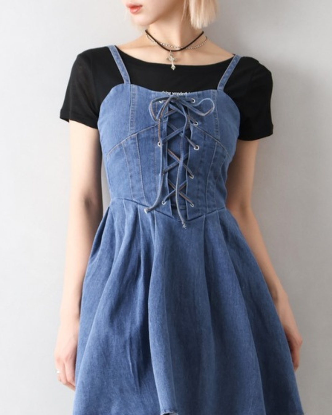 Vestido corse denim