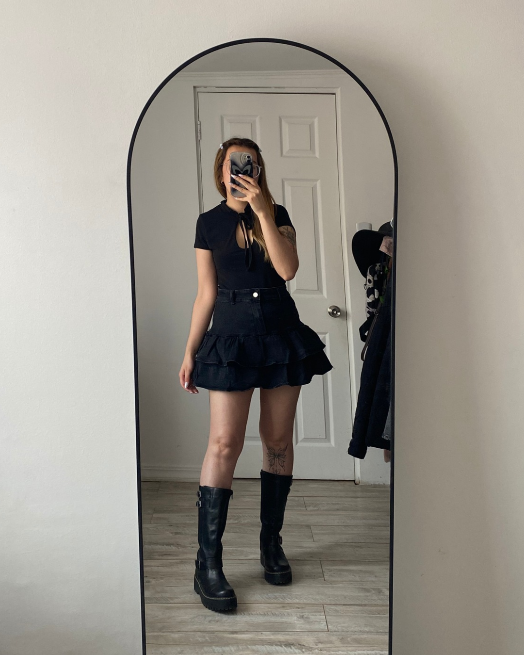 Falda denim vuelos