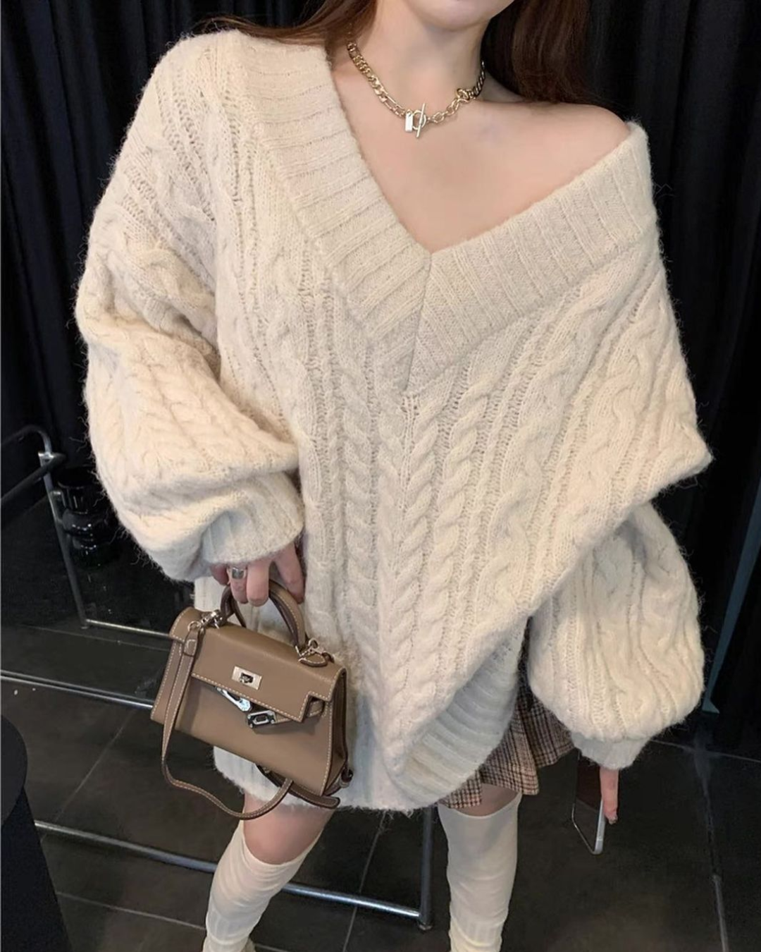 Sweater trenzado