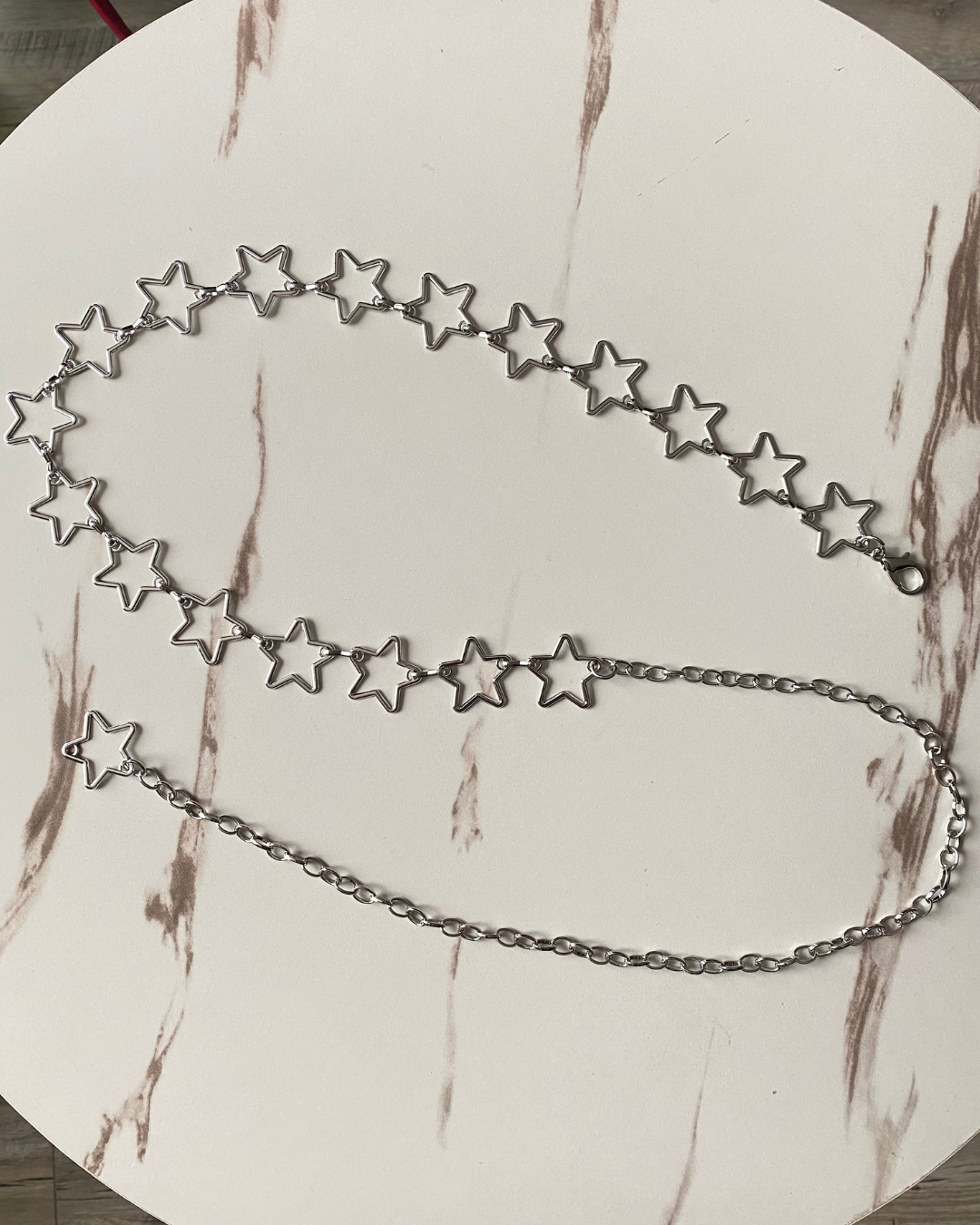 Cinturon cadena estrellas