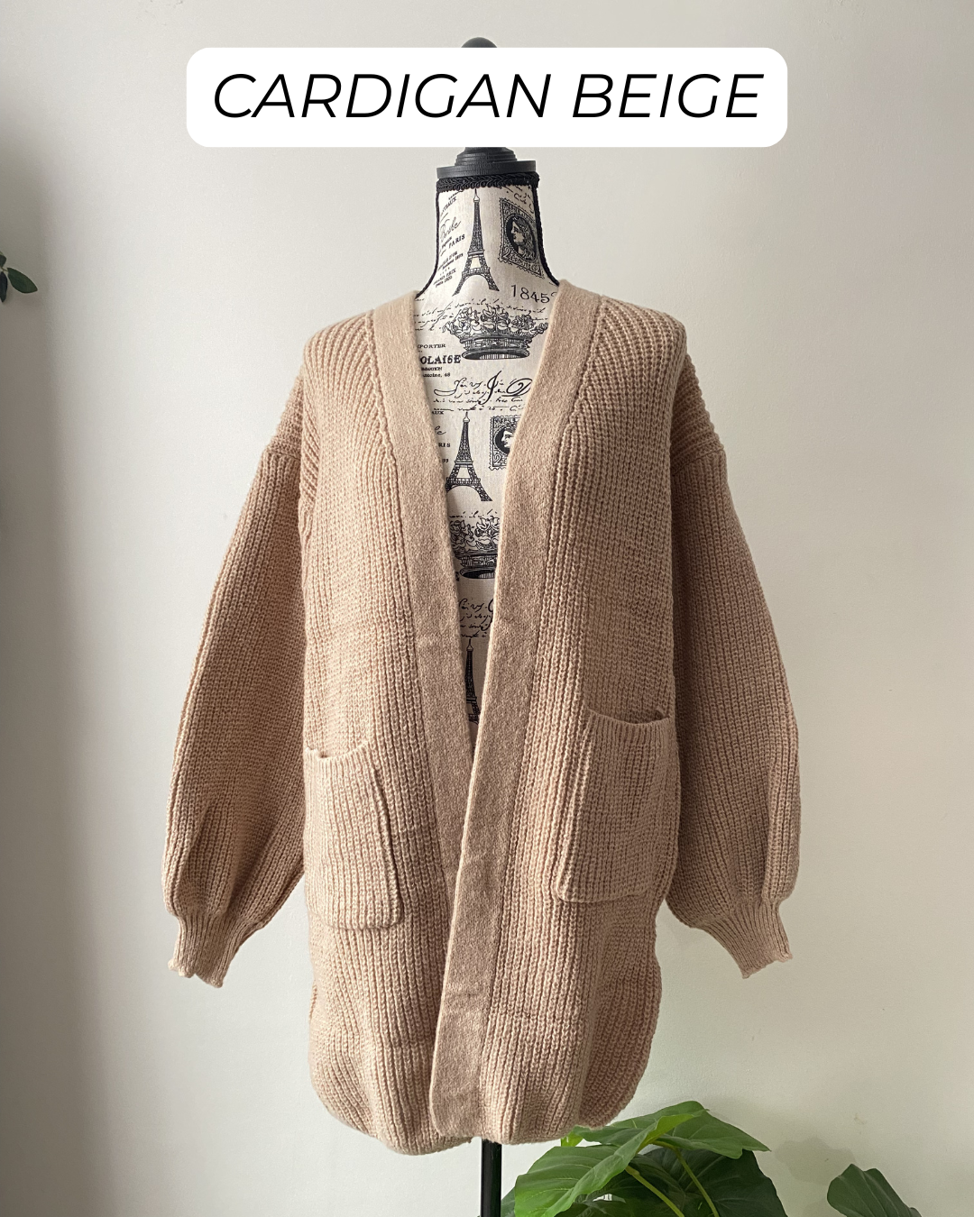 Cardigan Largo - Beige