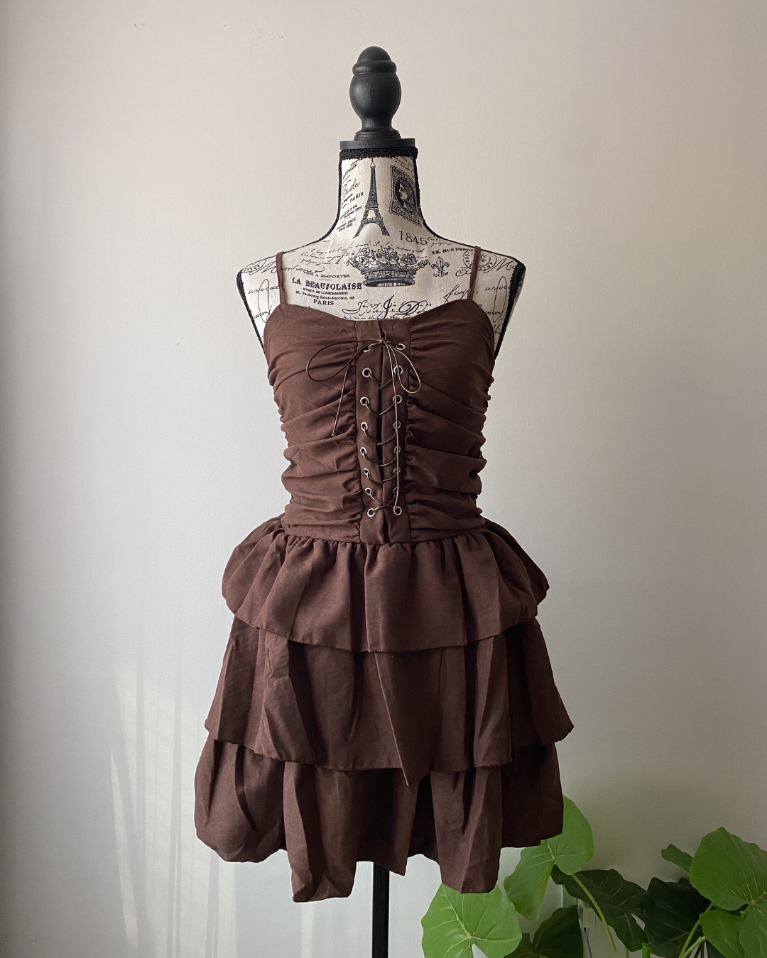 Vestido corse con vuelitos