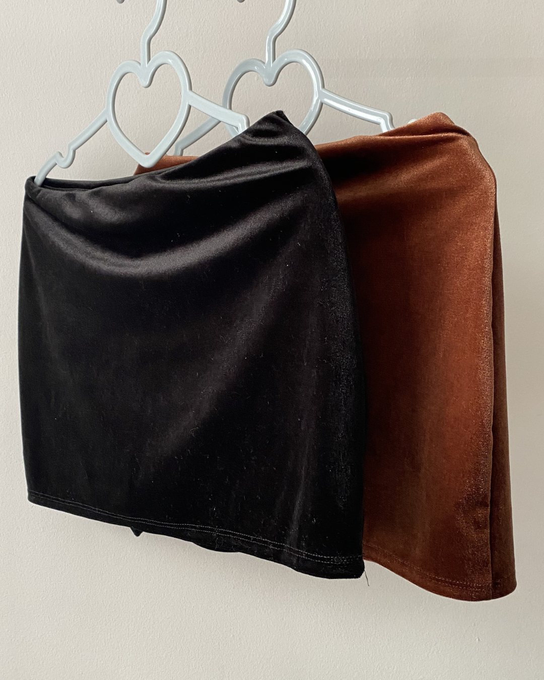 Falda Velvet - Negro / Talla única