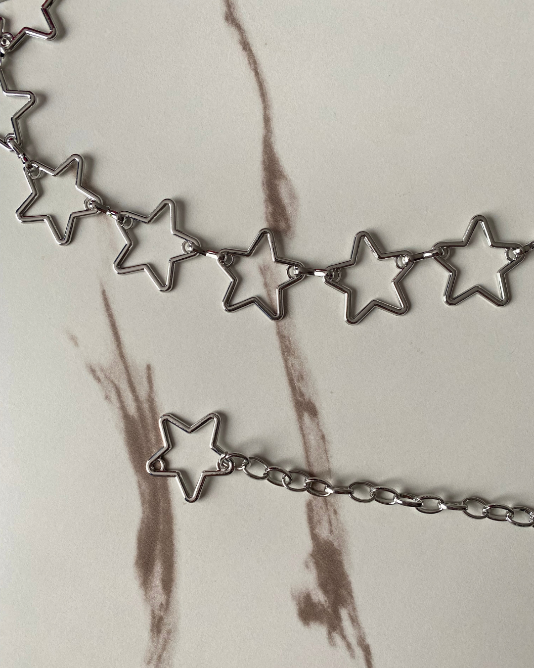 Cinturon cadena estrellas