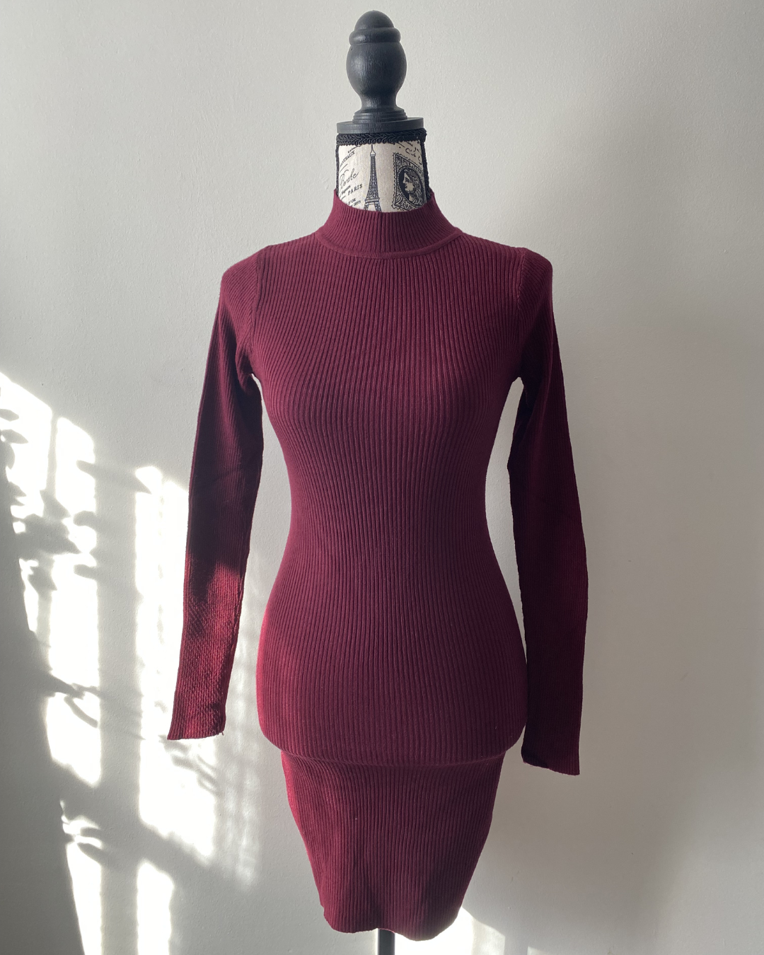 Vestido Baddie cuello medio