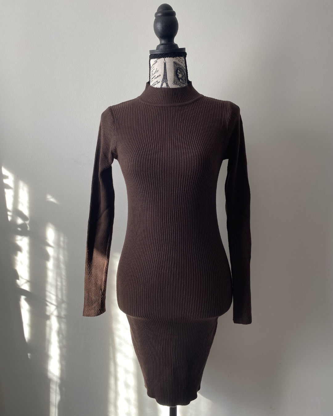 Vestido Baddie cuello medio