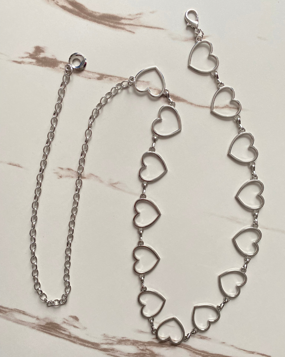 Cinturon cadena corazon