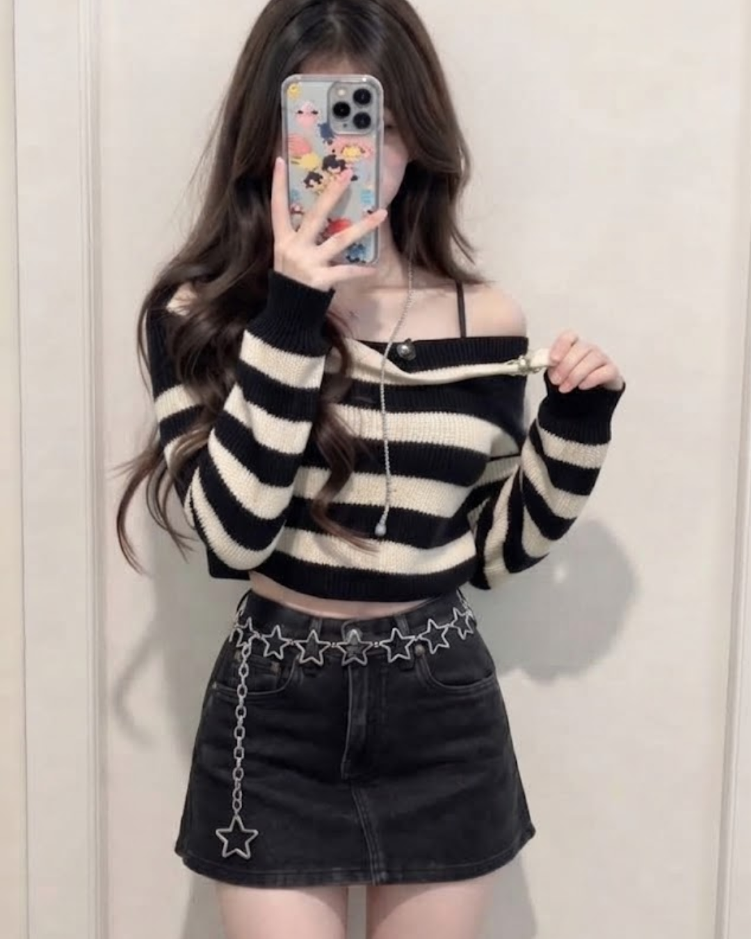 Cinturon cadena estrellas