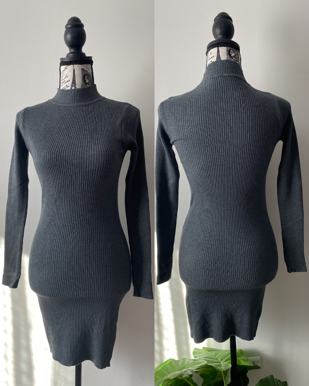 Vestido Baddie cuello medio