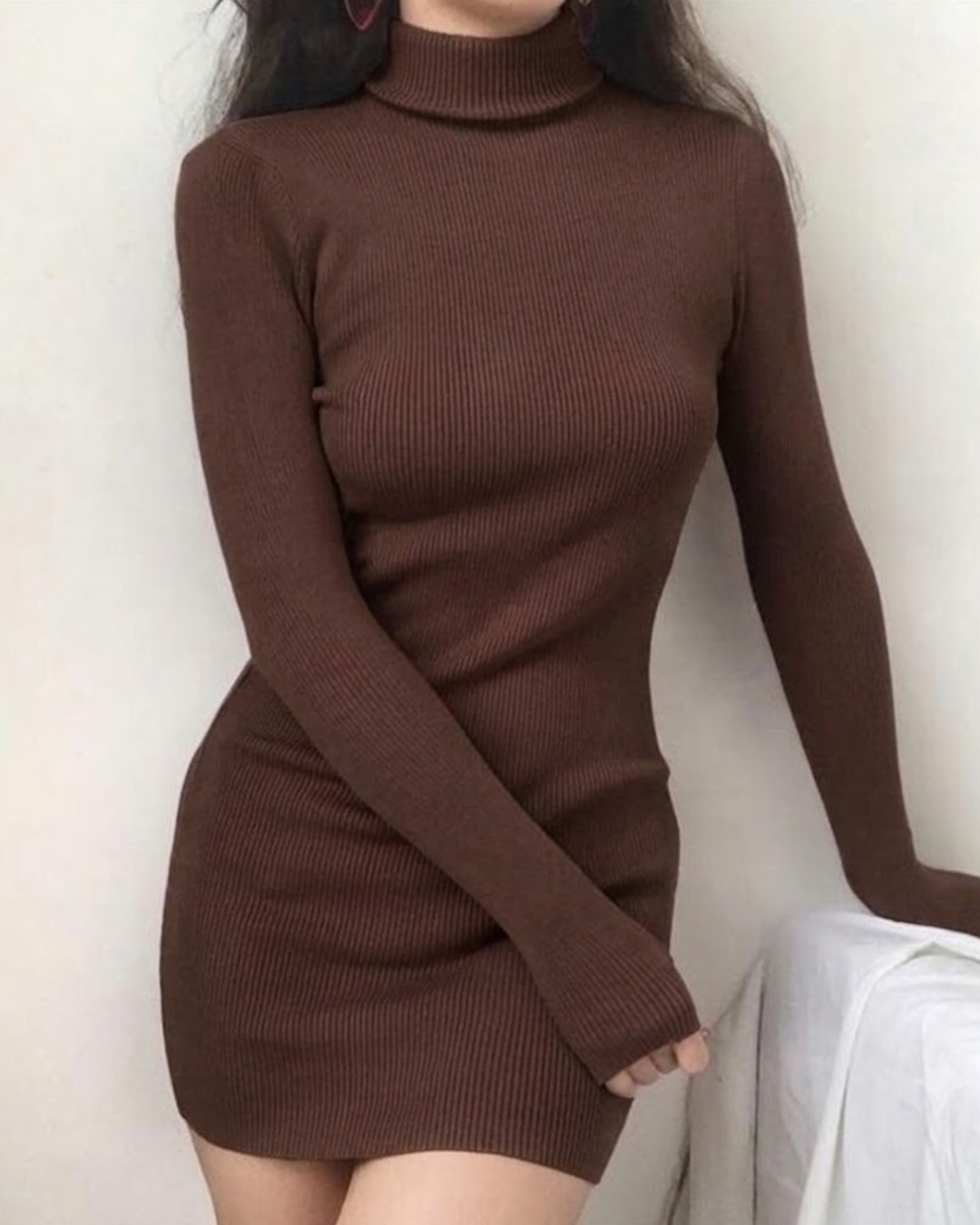 Vestido Baddie cuello doble