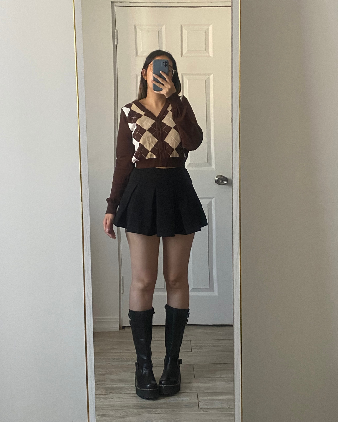 Sweater crop rombo