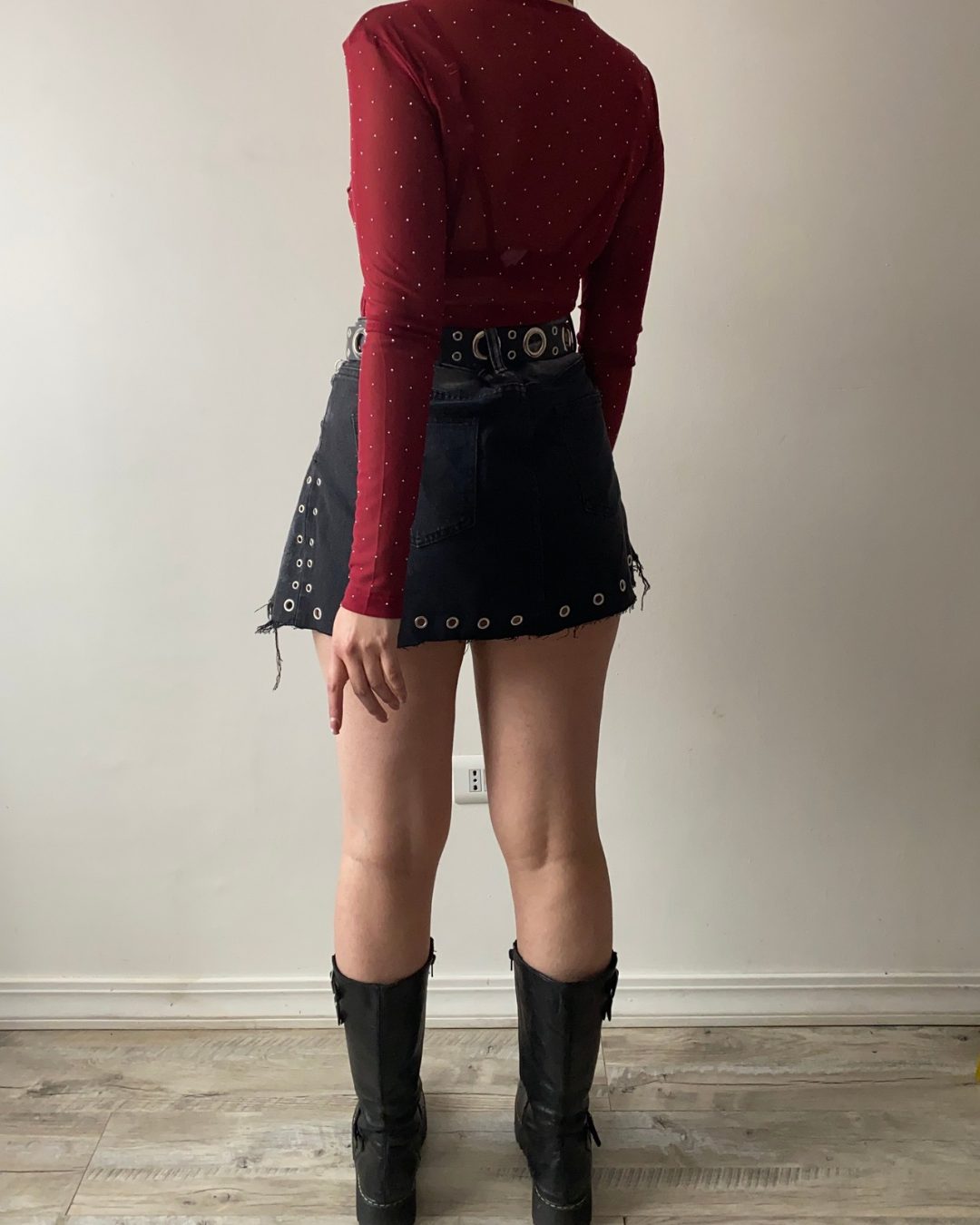 Falda jeans estilo Y2k