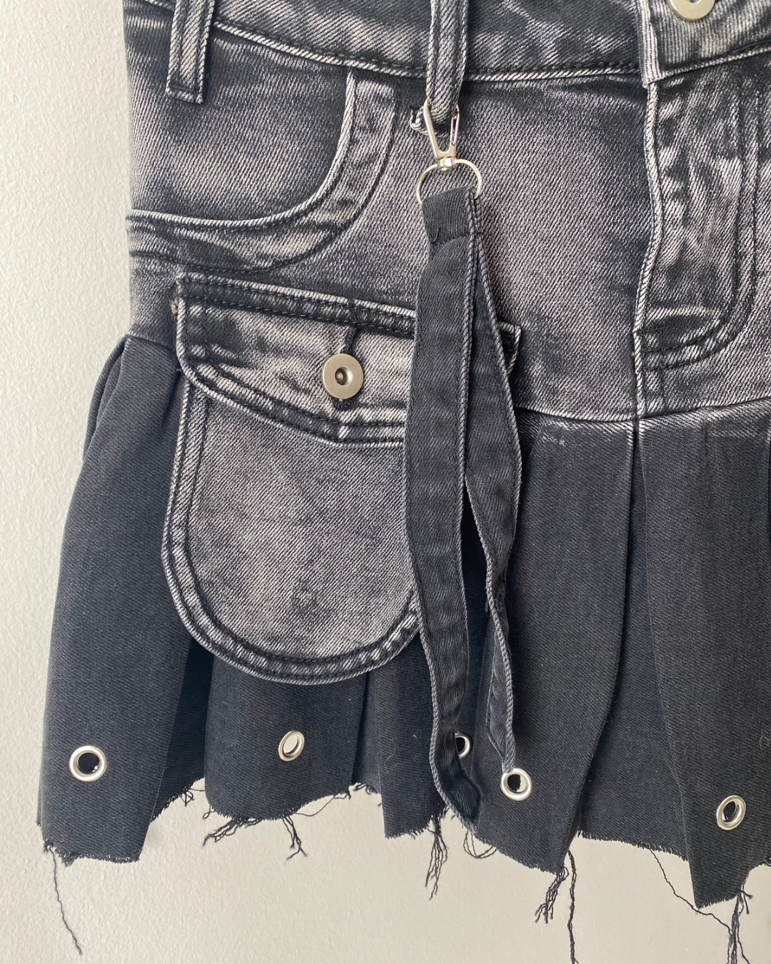 Falda jeans estilo Y2k