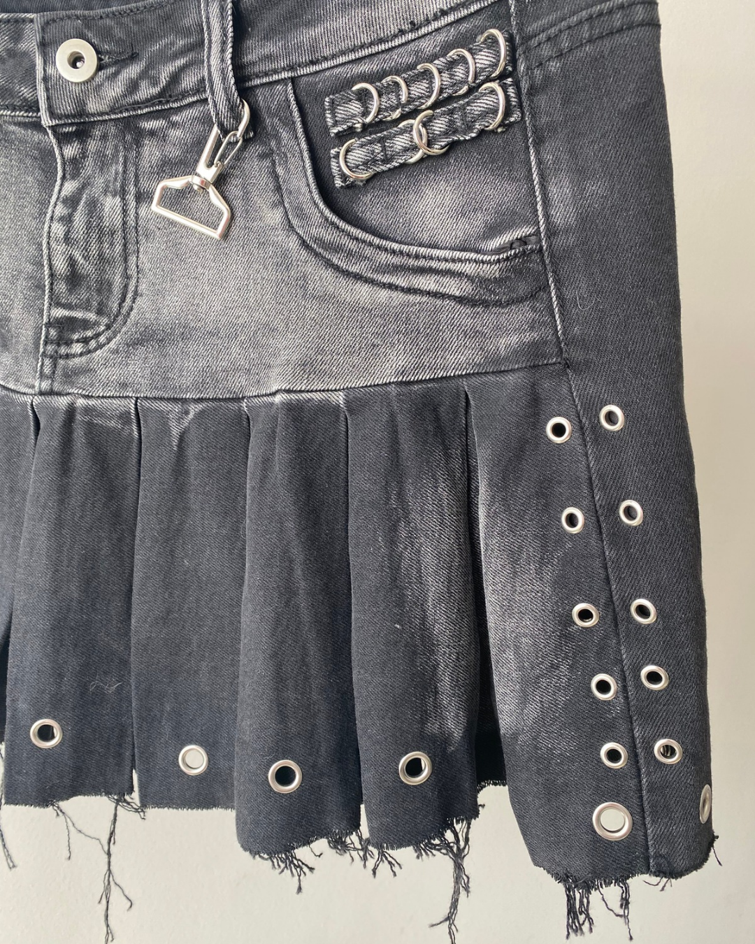 Falda jeans estilo Y2k