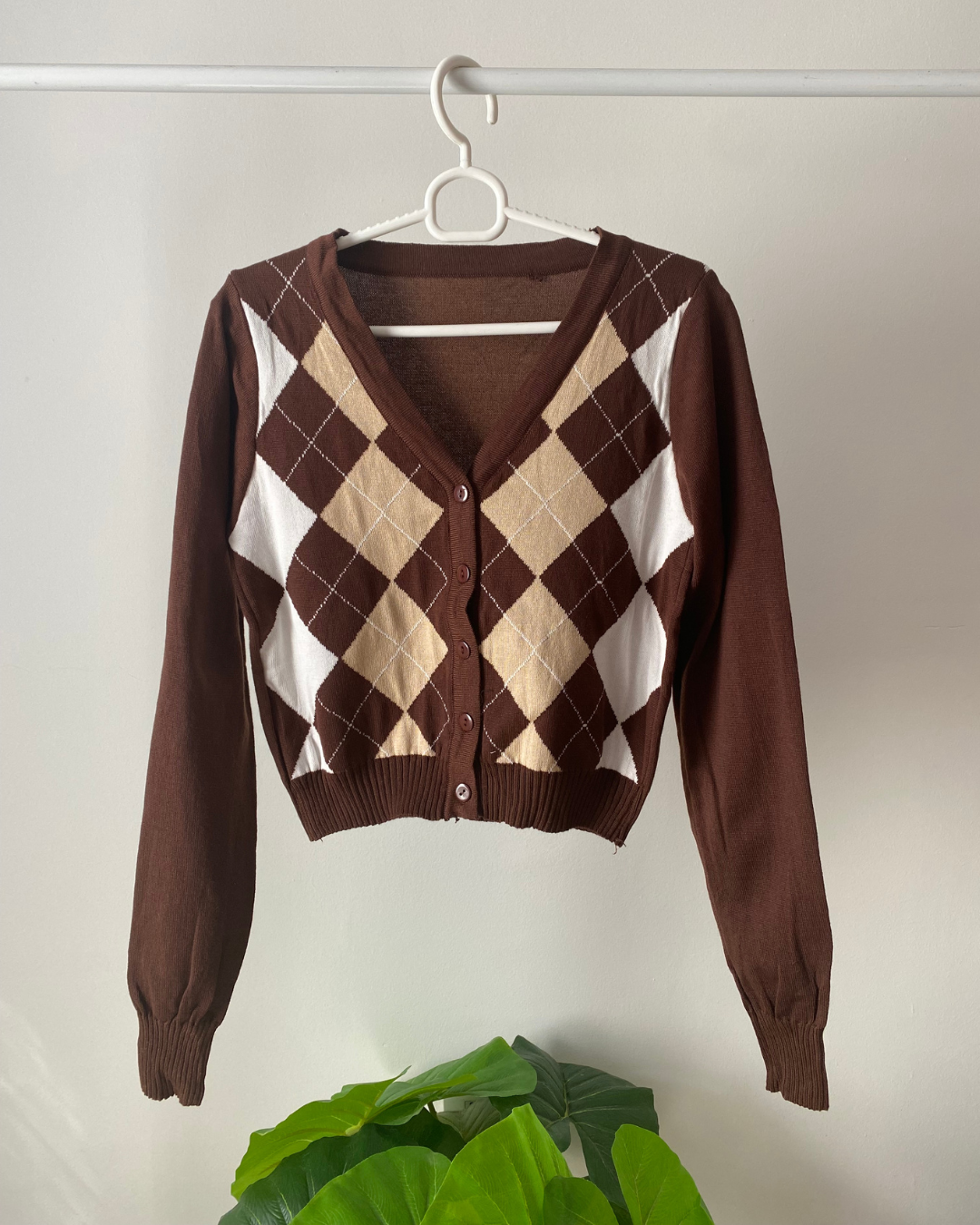 Sweater crop rombo
