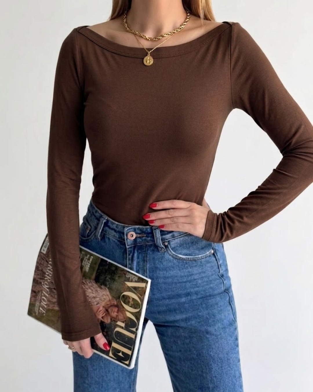 Camiseta cuello bote