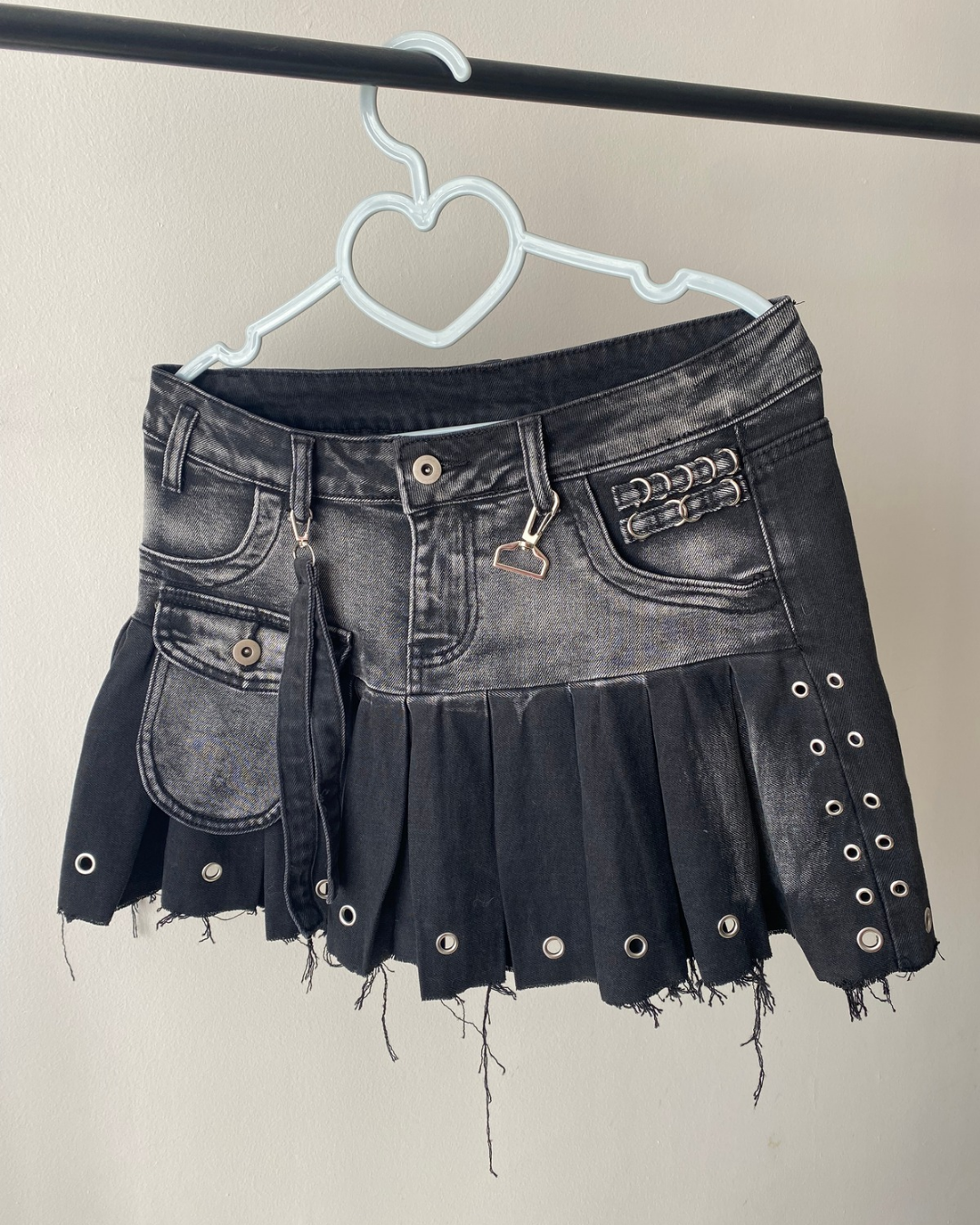 Falda jeans estilo Y2k