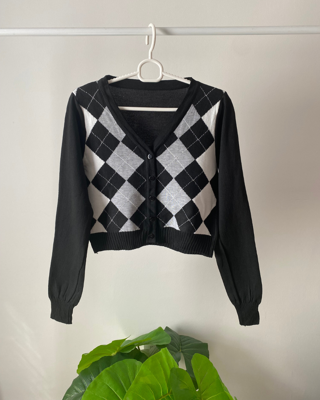 Sweater crop rombo